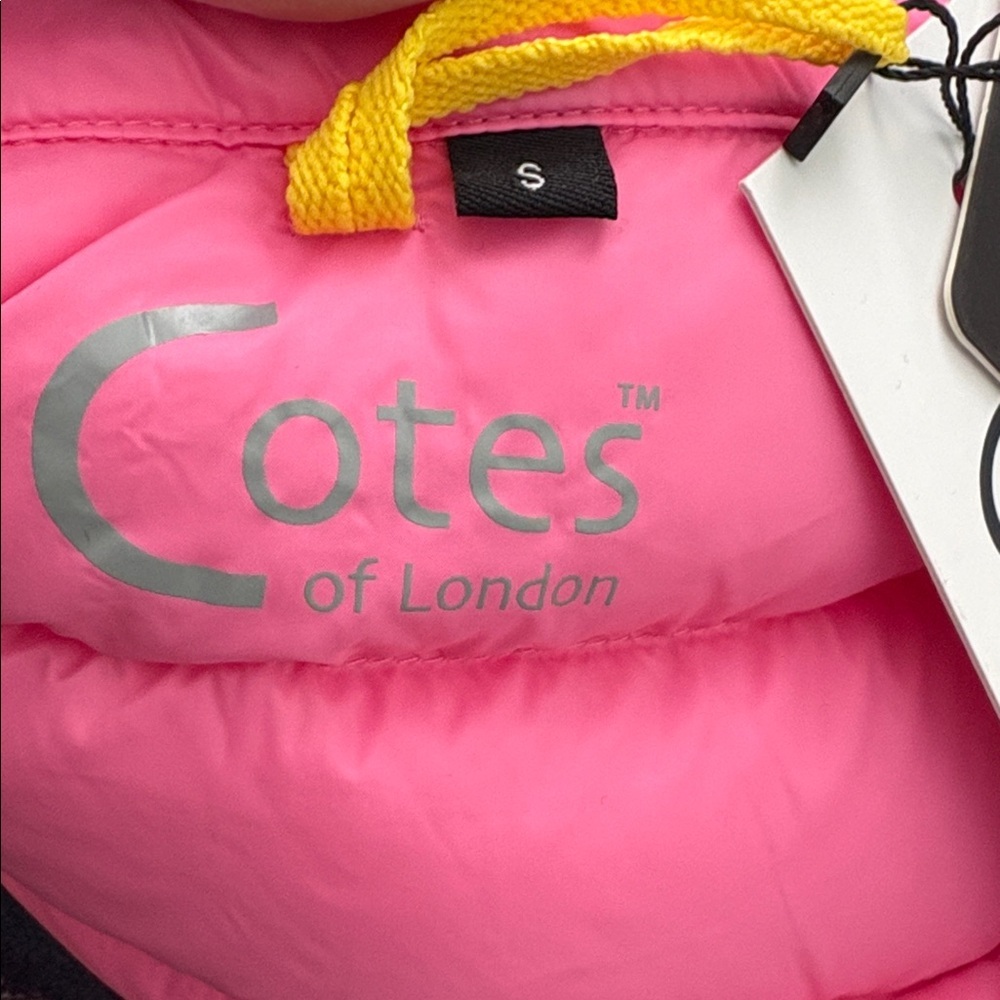 Cotes of London St. Ives Down Vest Bubblegum Pink NEW embroidered logo - Picture 7 of 9